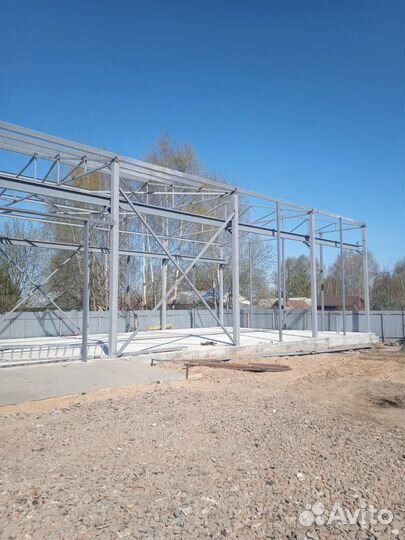 Каркасы прямостенных ангаров