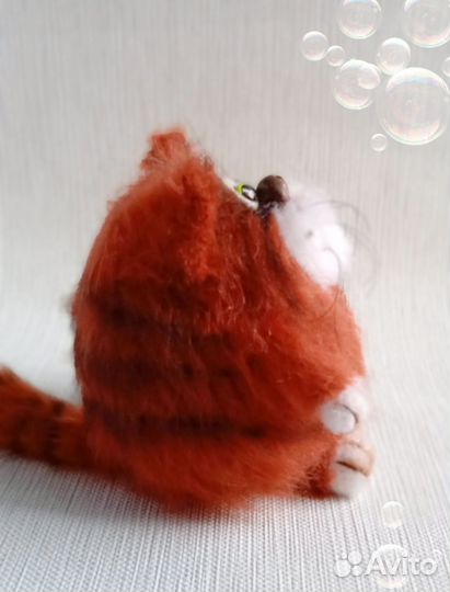 Интерьерный кот.Вязанная игрушка ручная работа