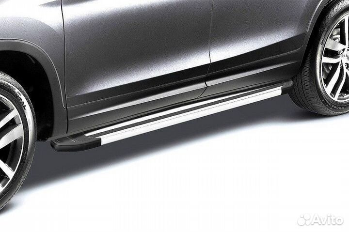 Пороги алюминиевые Kia sportage (2010)