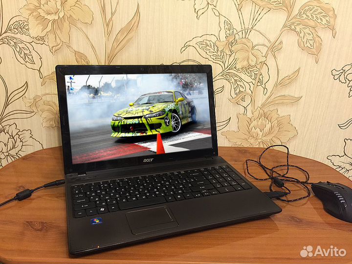 4ядра 2е видеокарты 4гб ноутбук Асер