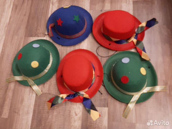 Шляпки для тематической вечеринки, 5шт