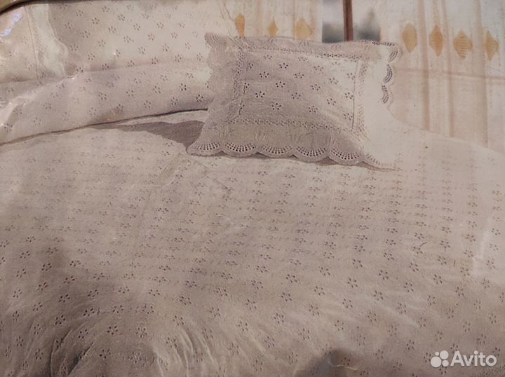 Комплект постельного белья с ришелье