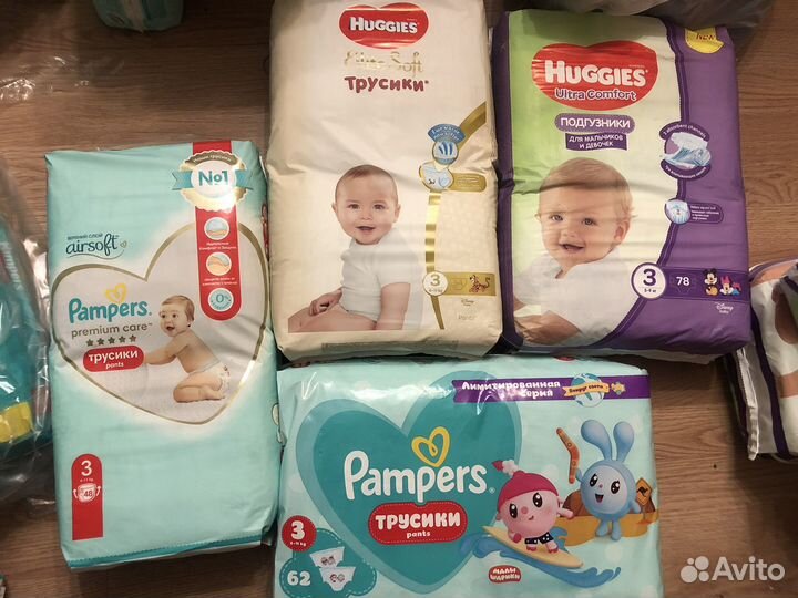 Памперс трусики 3 размер