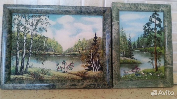 Картина-Панно из Уральских минералов