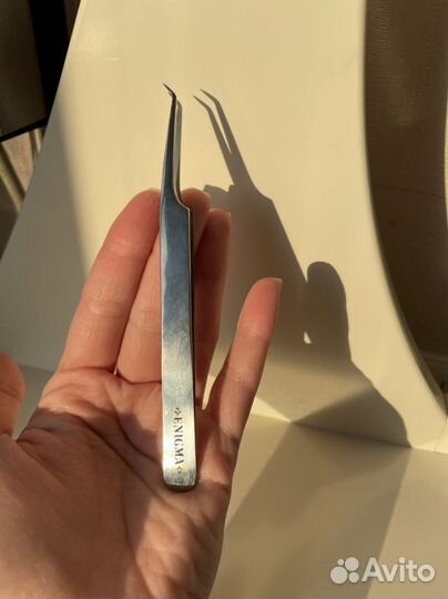 Пинцет для наращивания ресниц enigma