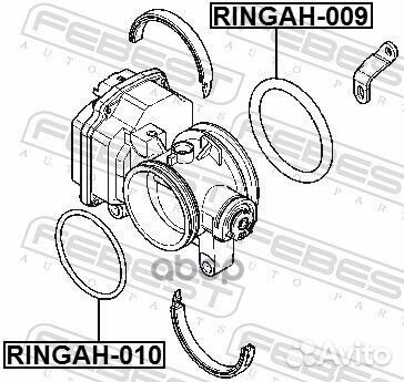 Кольцо уплотнительное дроссельной заслонки ring
