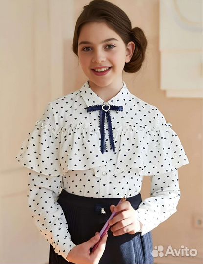 Блузка для девочки 128 размер