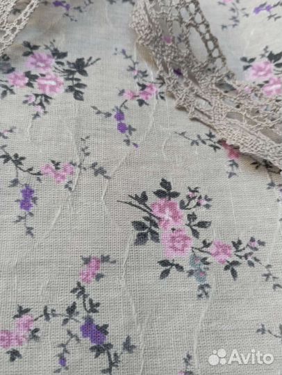 Ткань лен с хлопком 