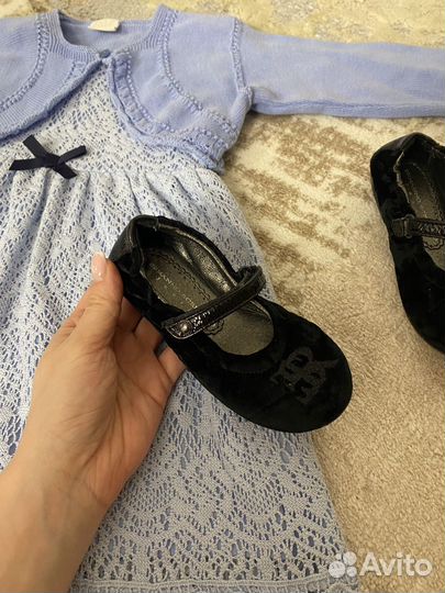 Платье балеро туфли 92-98, р 24