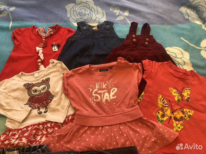 Вещи пакетом для девочки, 80 86