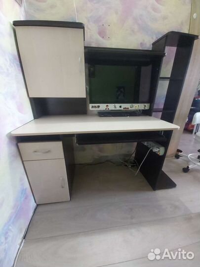 Компьютерный стол дуб венге