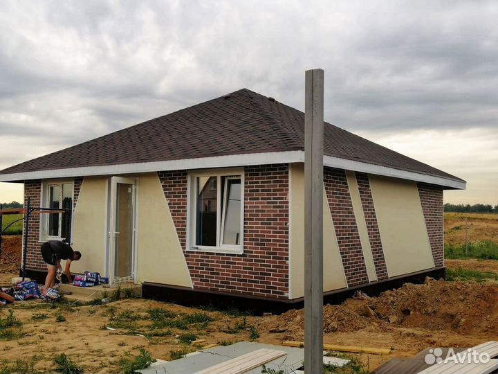 Гибкий кирпич на сетке