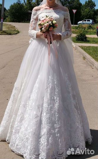 Свадебное платье 44-46 размера