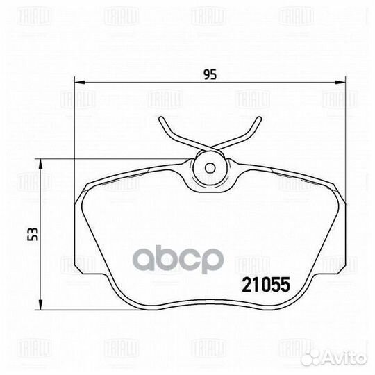 Колодки тормозные mercedes W201 8293 передние PF