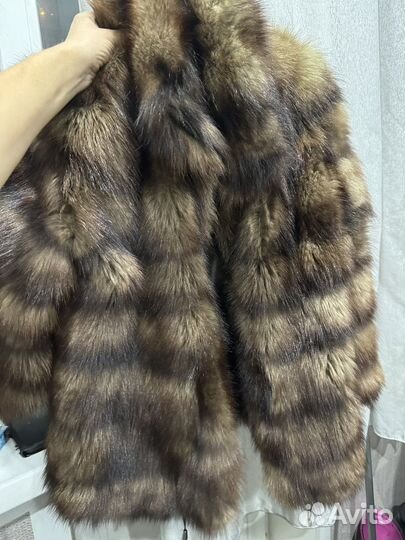 Шуба из меха куницы