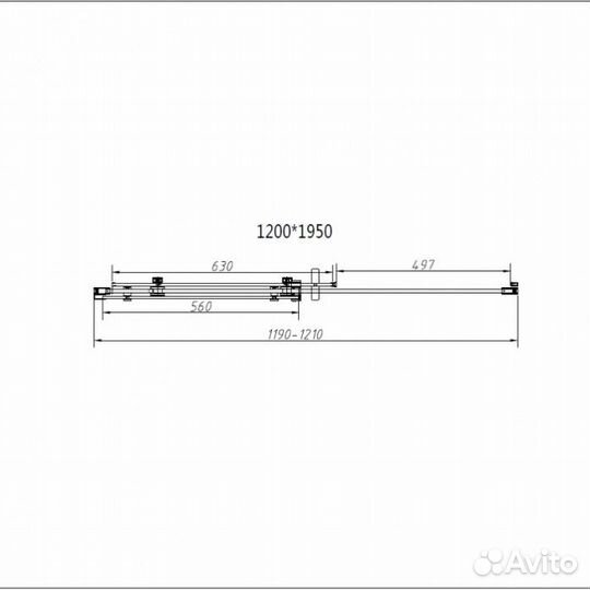 Душевая дверь Vincea Como-N VDS-4CN 120 см Black