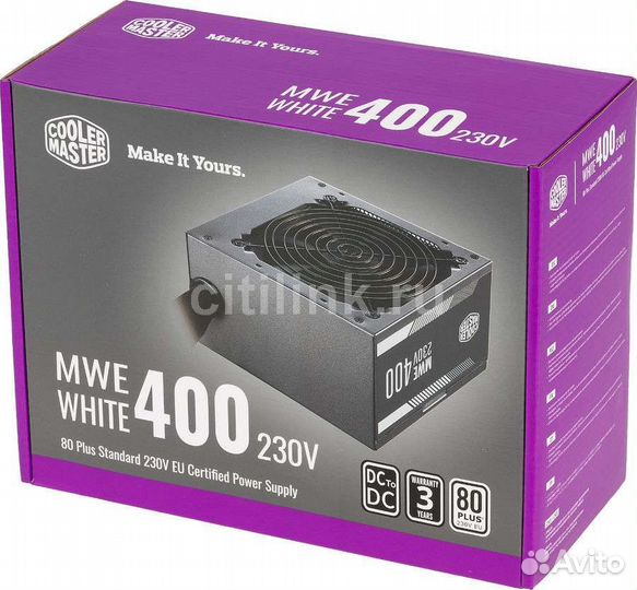 Блок питания новый Cooler Master MWE 400V2
