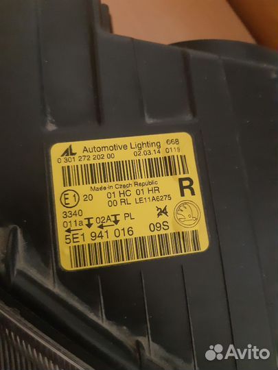 Фара Skoda Oktavia A7.Оригинал.Правая