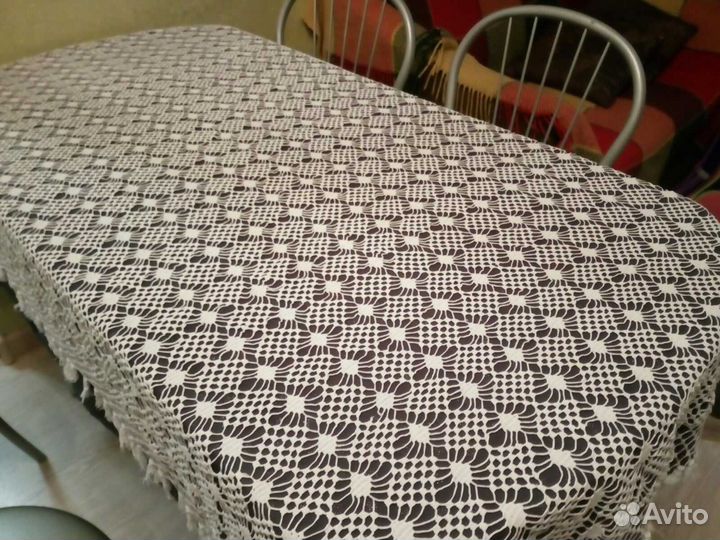 Скатерть вязаная винтаж