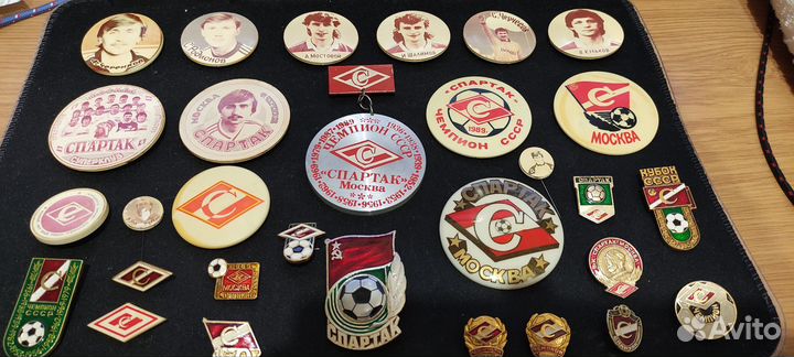 Значки фк. спартак 1970-90г