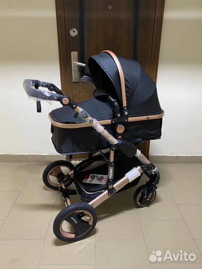 Коляска wisesonle 2 в 1 черный