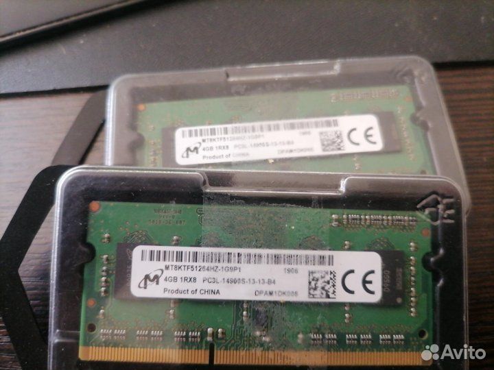 Озу pc3l 14900s 4gb (2 шт)