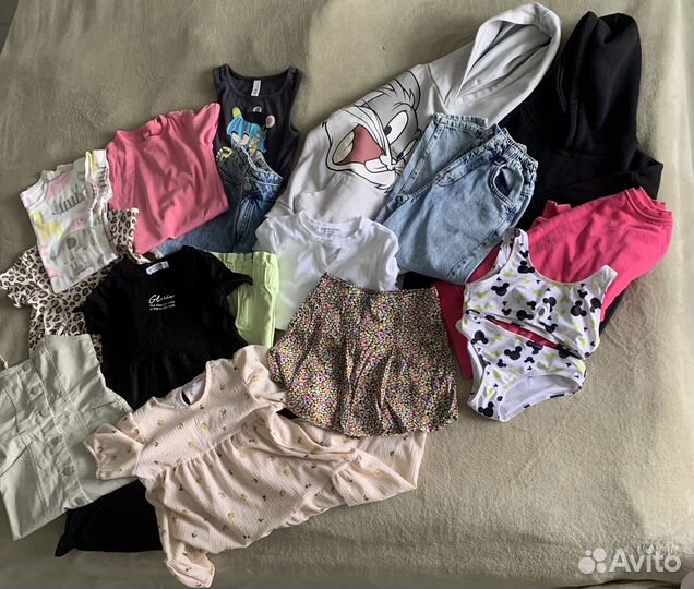 Одежда для девочки 128 пакетом