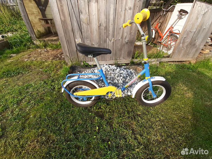 Детский велосипед мишка