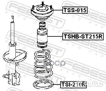 Пыльник амортизатора tshb-ST215R tshb-ST215R Fe