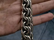 Новый массивный браслет "бисмарк" серебро 925