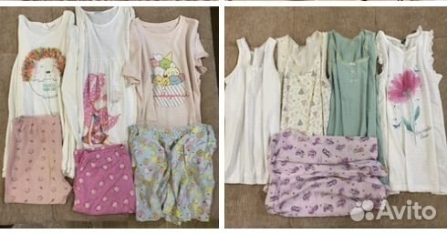 Пижамы майки для девочки