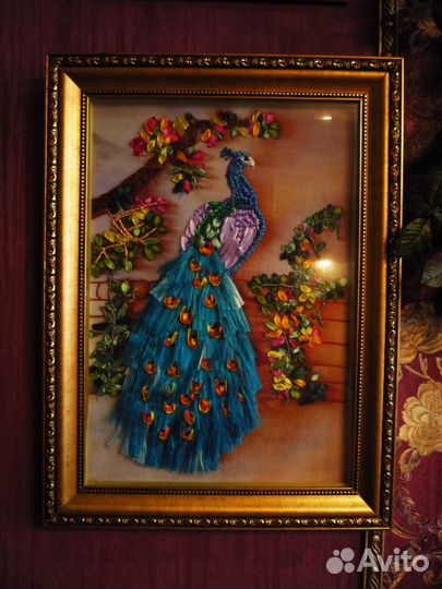 Картина лентами 