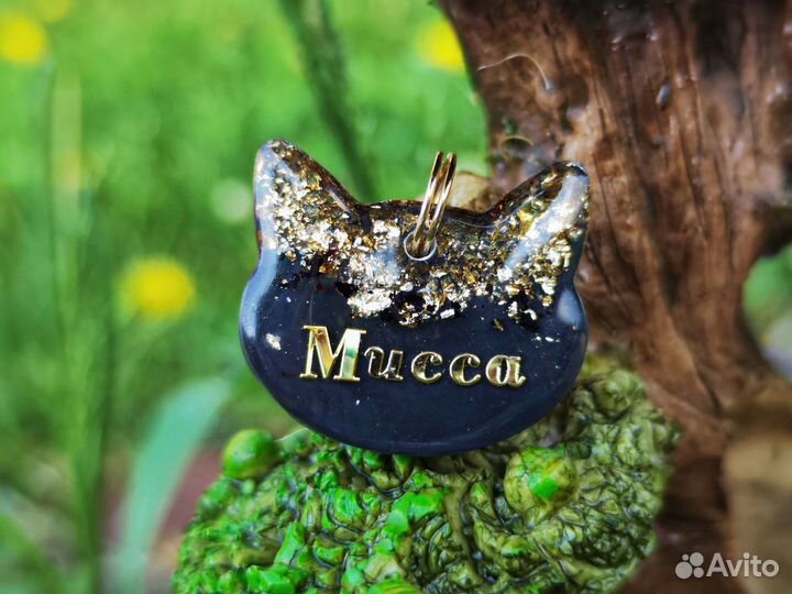 Адресник для собак из эпоксидной смолы