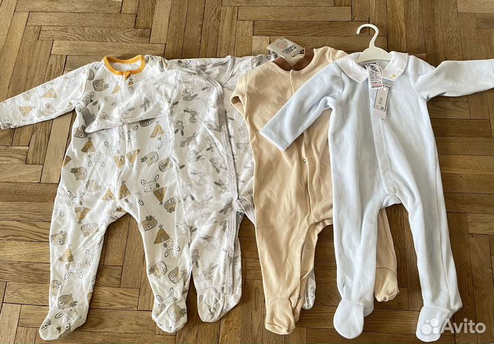 Комбинезоны боди слипы ползунки пакетом