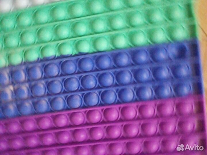 Поп ит, радужный, красный, жёлтый, голубой