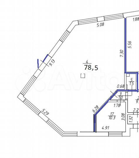 Свободного назначения, 80.5 м²