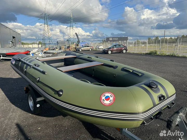 Лодка mishimo river JET 470 под водомет green