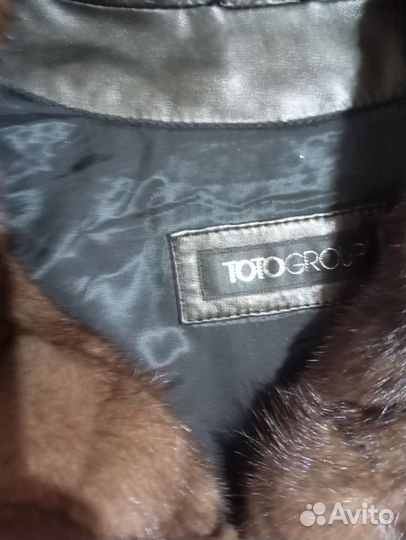 Кожаное женское пальто с норкой