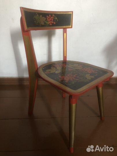 Детский стульчик Хохлома