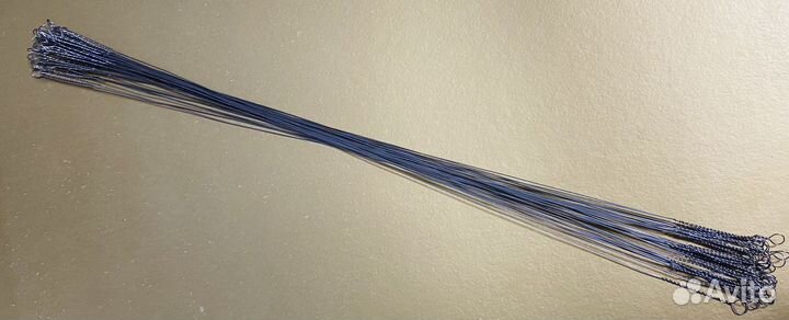 Поводки рыбаловные из струны 0,3мм 25см 50шт