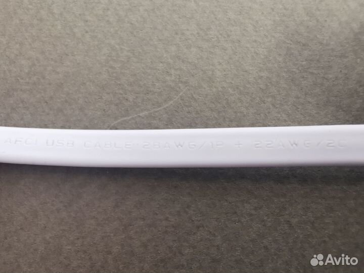 Плоский кабель USB - micro USB, 1 m