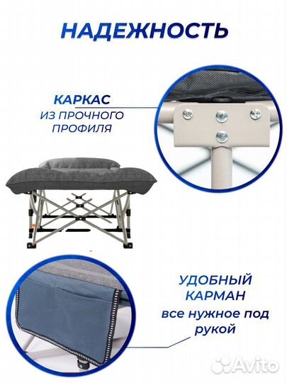 Раскладушка трансфомер зонтик С встроенным матрасо