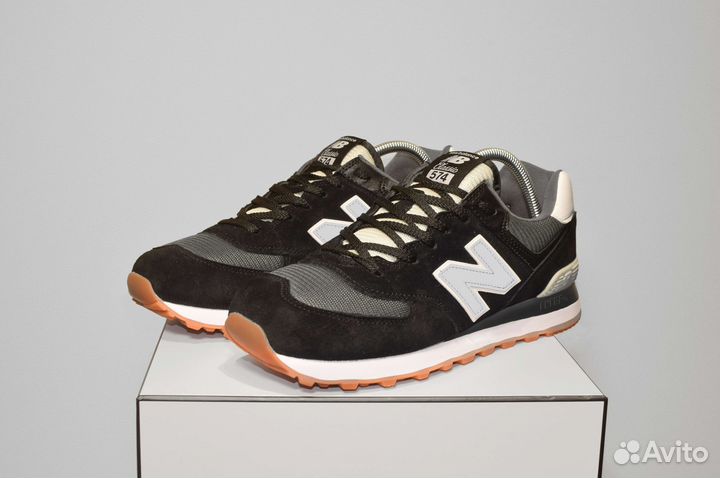 New Balance 574 Classic (41-46, Черно-белые)