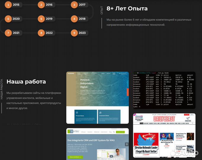 Сайты - Разработка Программ