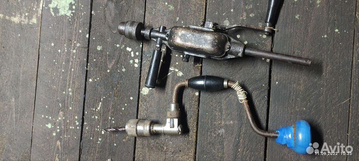Коловорот. Дрель ручная СССР. Пила