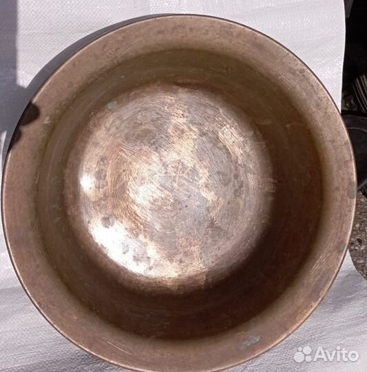 Таз латунный, медный 10л