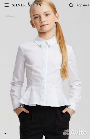 Блузка школьная