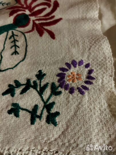 Рушник старинный лён