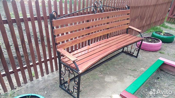 Скамейка кованая