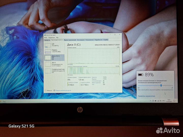 Ноутбук hp 250 g6 i3/4/SSD/fullhd